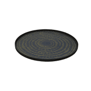Stained Beaded Circle Midnight Blue XL Tray - ø 92 x 4 cm